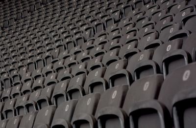 Full frame shot of empty seats