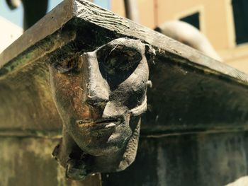 Close up of abandoned building