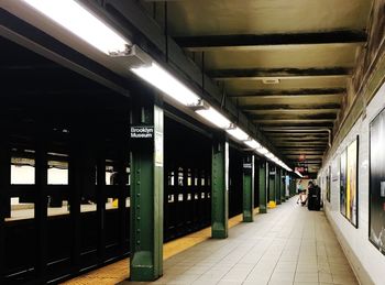 View of empty corridor