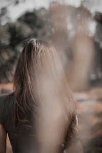 Close-up portrait of woman
