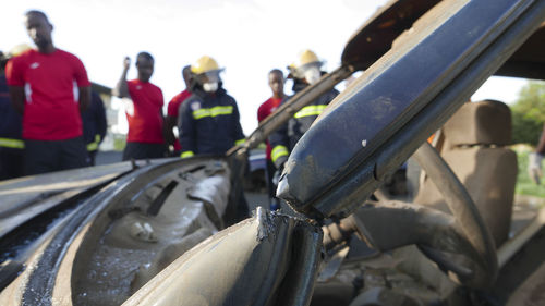 Close-up of car