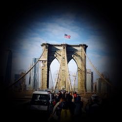 Eiffel tower against sky