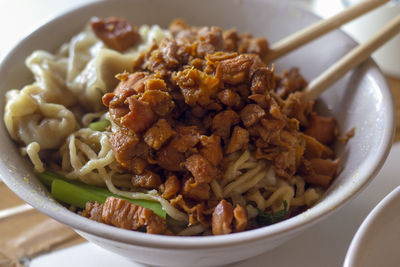 Close-up of food in bowl