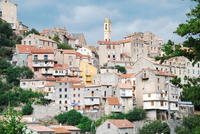 Townscape against sky