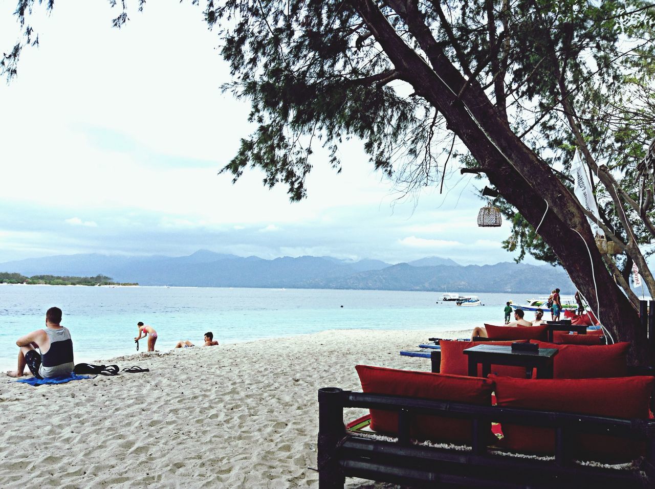 Gili Trawangan Beach North Lombok Island - Indonesia .