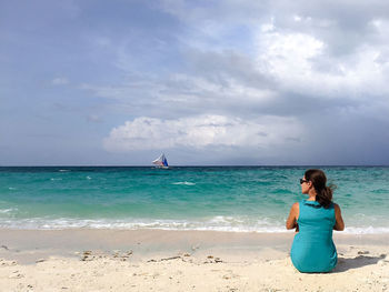 Scenic view of sea against sky