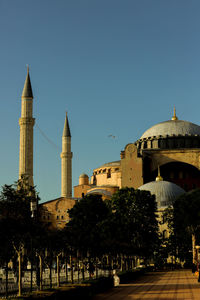 View of historic building against clear sky