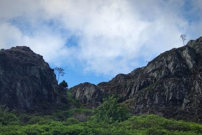 Scenic view of mountain against sky