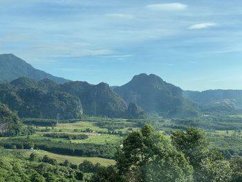 Scenic view of landscape against sky