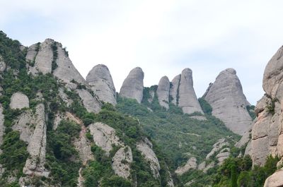 Scenic view of rocky mountains against sky