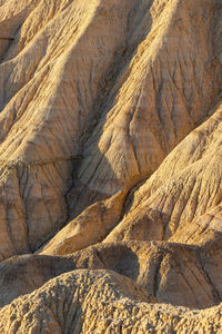 Aerial view of rock formations