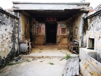 View of abandoned building