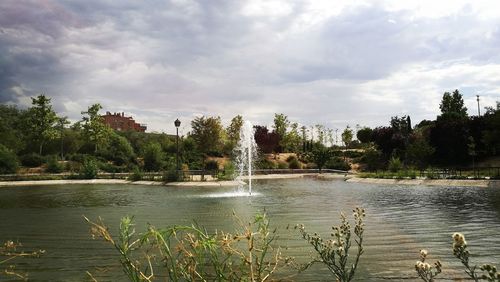 View of lake with trees in background