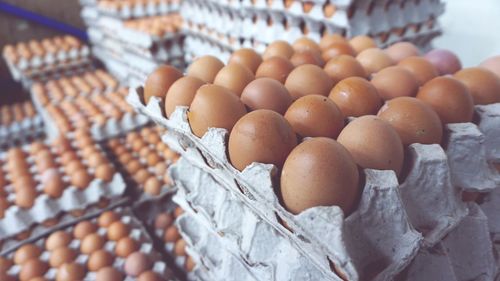 Close-up of fruits for sale at market stall