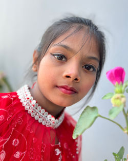 Portrait of young woman