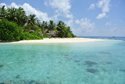 Scenic view of sea against sky