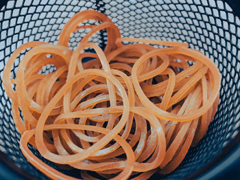 Close-up of wicker basket