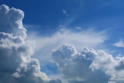 Low angle view of clouds in sky