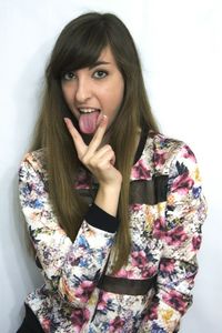 Portrait of young woman looking away