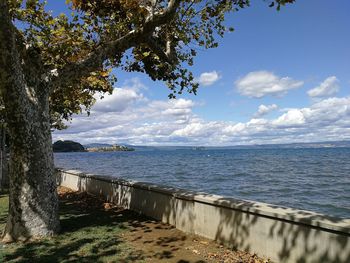 Scenic view of sea against sky
