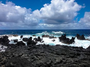 Scenic view of sea against sky