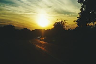 Road at sunset