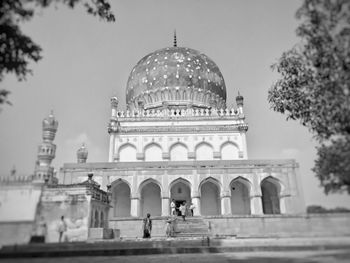 Low angle view of historical building