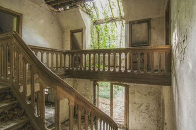 Interior of abandoned building