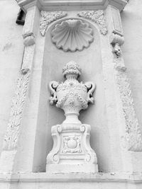 Low angle view of statue in temple