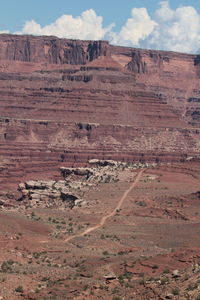 Scenic view of desert against sky