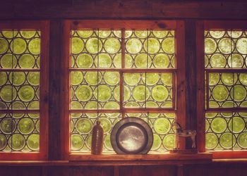 Close-up of open window