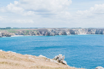 Scenic view of sea against sky