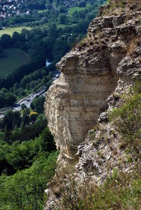 Rock formations in sea