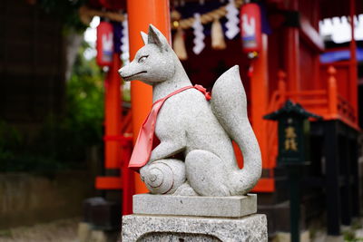 Close-up of statue