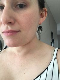 Close-up portrait of young woman