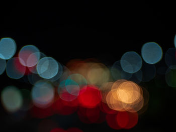 Defocused image of lighting equipment