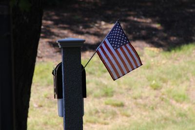 Close-up of flags against flag