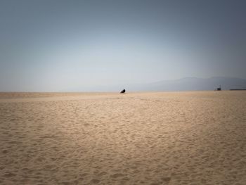 Scenic view of landscape against clear sky