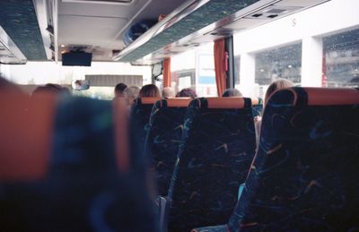 People sitting in train