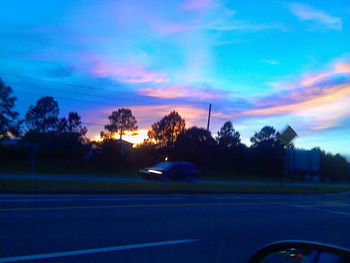 Road at sunset