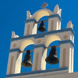 Low angle view of cathedral against blue sky