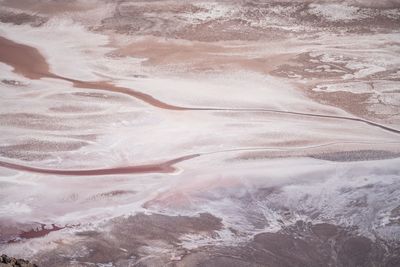 Aerial view of sea waves