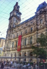 Low angle view of historic building