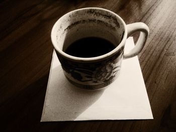 Close-up of coffee cup