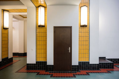 Entrance of building