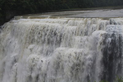 Scenic view of waterfall