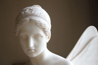 Close-up of female statue