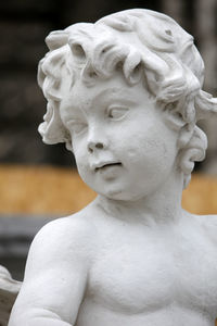 Close-up of angel statue