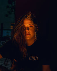 Portrait of young woman