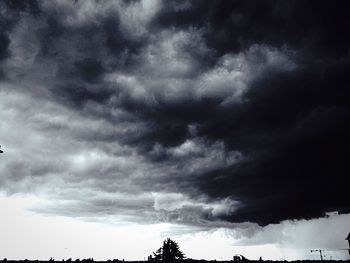 Low angle view of cloudy sky